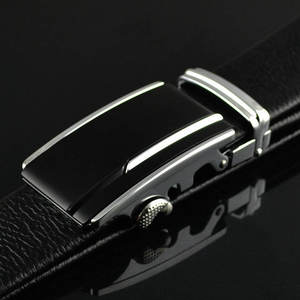 Cinturón de Cuero Genuino para Hombre, Estilo Vintage, Hebilla de Aleación Ajustable Automática, Venta al Por Mayor de Fábrica - Product Image 2