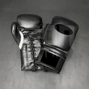 Guantes de Boxeo Profesionales Personalizables de Primera Calidad, con Cordones, de Cuero Vacuno Genuino, Acolchado Grueso de 4 Capas, para Artes Marciales - Product Image 2