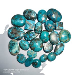 2026 Haute Qualité Pierre précieuse naturelle en forme de poire Turquoise Firoza lisse mélangée Certifiée par un tiers KHUSHI GEMS STONE 6-12mm Vente en gros - Product Image 4