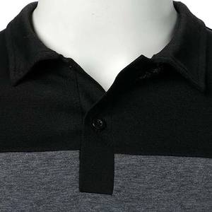 Chemise polo pour homme, manches courtes, coton, décontractée, pour le golf, noir, gris et blanc, vêtements d'été, polos pour homme - Product Image 6
