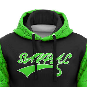 เสื้อฮู้ดผู้ชายสำหรับฤดูหนาว ผ้าฟลีซหนา 340gsm กันน้ำ เป็นมิตรกับสิ่งแวดล้อม แบบสวมหัว มีกระเป๋า ดีไซน์ทำเก่า - Product Image 2