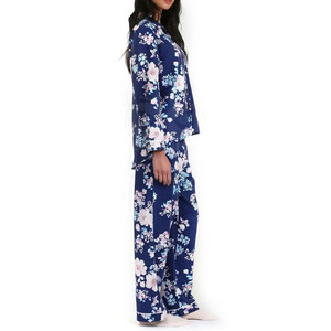 Pijamas con Logotipo Personalizado para Mujer, Conjunto de Ropa de Dormir, Estampado Floral, Algodón Transpirable, Ropa de Dormir Femenina - Product Image 3