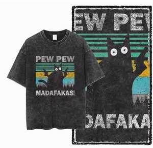 T-shirts en gros, T-shirts graphiques personnalisés, T-shirts vintage délavés, T-shirts délavés à l'acide, Fabricant de streetwear, T-shirts 100% coton, T-shirts épais - Product Image 1