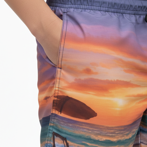 Shorts de Playa para Hombre y Mujer, con Logotipo Personalizado, Transpirables, de Secado Rápido, de Poliéster/Algodón, Sublimación Completa - Product Image 5