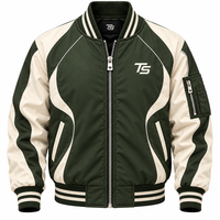 Veste bomber en toile à col montant pour homme, tendance streetwear, imperméable, coupe-vent, respirante et écologique, en promotion pour l'hiver