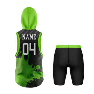Ensemble de compression de football américain 7V7 unisexe, imprimé par sublimation, design personnalisé, respirant pour l'entraînement en équipe - Product Image 2