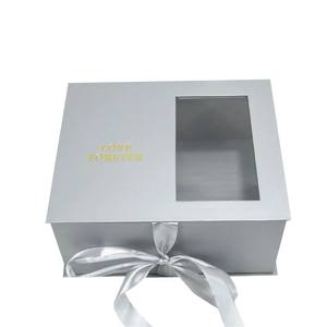 Caja de Regalo Rígida con Tapa Abatible y Diseño de <span class=keywords><strong>Libro</strong></span>, Personalizada con Flores, Cierre de Listón y Estampado en Dorado, Caja de Embalaje de Lujo para Regalos Florales - Product Image 2