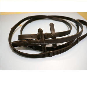 Riendas Internacionales Resistentes para Caballos, Ajuste Cómodo, Multicolores, Agarre de Goma Resistente, 16 mm, Tope de Latón de Calidad, Material de Cuero - Product Image 3