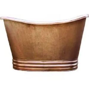 Baignoire autoportante ovale en cuivre avec pieds en forme de griffe, finition cuivre antique, baignoire en métal pour salle de bain et spa - Product Image 5