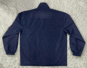 เสื้อแจ็คเก็ตกันลมน้ำหนักเบาแบบ OEM ODM สำหรับผู้ชาย แจ็คเก็ตกันลมแบบซิปเต็มตัว เสื้อคลุมลำลองแฟชั่นสำหรับผู้ซื้อชาวอเมริกัน รับออเดอร์จำนวนมาก - Product Image 4