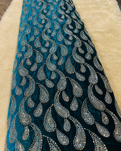 Tissu de broderie perlée haut de gamme, tissu personnalisé, tissu à sequins, tissu en dentelle, vêtements de mode, boutique de vêtements, vente en gros, exportation - Product Image 5