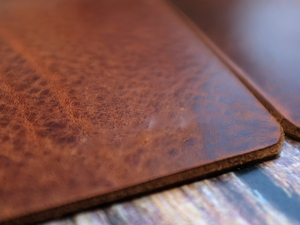 Genuine Leather Coasters Set of 4 Square Shape Cowhide Drink Mat Heavy Duty <b>Table</b> <b>Protector</b> for Home Office GLC-0034 - Product Image 6