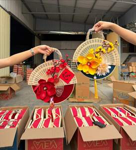 Cesta de Bambú, Producto de Bambú Natural, Cesta de Bambú para Almacenamiento Decorativo, Hotel, Spa, Vietnam por 99 Gold Data - Product Image 2