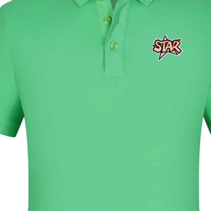 Camisa Casual de Hombre Negra y Gris Sólida con Botones, Manga Corta, Logotipo Bordado en el Dobladillo Inferior, Tejido de Algodón Transpirable, Logotipo Personalizado - Product Image 2