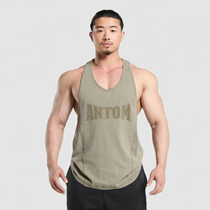 High Quality Tank Top Custom Mens Plus Size Cotton Tank Tops Knitted Sweat <b>Vest</b> Summer Casual <b>Stringer</b> Tank Top For Men - Product Image 1