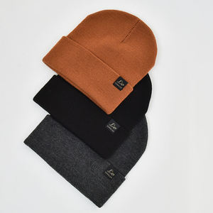 Bulk Knitted Beanie Custom Branding Thick Acrylic <b>Winter</b> Skull <b>Cap</b> <b>for</b> <b>Men</b> Women - Product Image 1