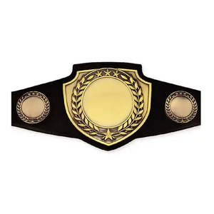 Ceinture de championnat de lutte poids lourd en cuir OEM personnalisable, légère, écologique, de haute qualité - Product Image 4