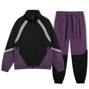 Vente directe d'usine, ensemble de survêtement en coton léger personnalisé avec logo, vêtements de sport décontractés d'hiver, ensemble de jogging unisexe, nouveau - Product Image 6