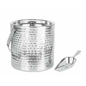 Handmade Copper Boat Shape Ice Bucket Industrial Design Metal Beverage Cooler ice Bucket - Product Image 3