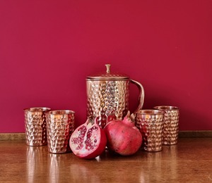 Distressed Look Vintage Style Copper Water Jug 1.8L Eco-Friendly Durable Solid Finish Custom Factory Wholesale Wine Drinks <b>Beer</b> - Product Image 6