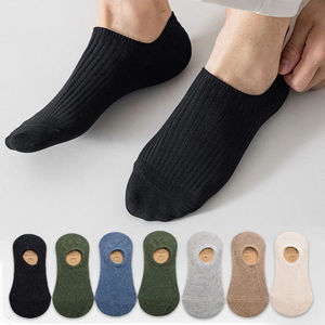 Calcetines invisibles de algodón transpirable de corte bajo para zapatillas, personalizados OEM, venta al por mayor de verano - Product Image 3