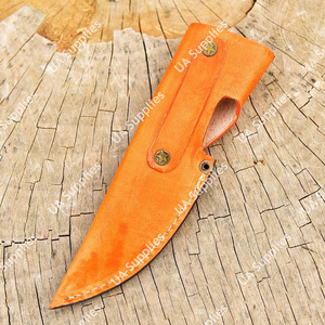 Étui à couteau en cuir véritable épais cousu main OEM, léger, qualité supérieure, pour ceinture, chasse, EDC, faible MOQ, directement de l'usine - Product Image 3