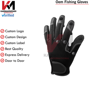 Guantes de Pesca al por Mayor para Pescadores Recreativos y Profesionales con Agarre Antideslizante, Secado Rápido, Comodidad y Personalización de Marca - Product Image 6