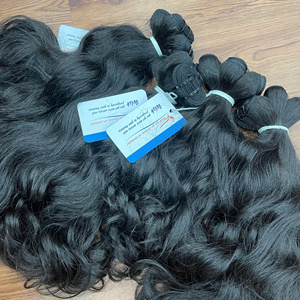 Proveedor de Cabello Natural, Cabello Ondulado Natural en Trama, Paquetes de Cabello Natural Doblemente Tramado, Color Negro Natural - Product Image 1