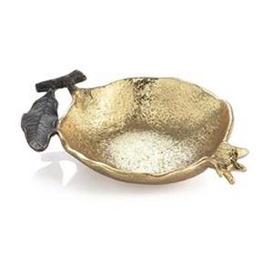 Vajilla Elegante Moderna de Lujo, Decoración Artística Pulida, Certificación CE/UE, Logotipo Personalizado, Tazón de Servir de Metal Chapado en Oro para Fiestas - Product Image 5
