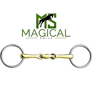 Mors de cheval à anneau lâche sur mesure de haute qualité en argent allemand et acier inoxydable – Toutes tailles disponibles - Product Image 1