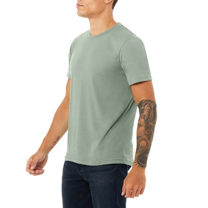 T-shirt léger à col rond 100 % coton pour homme, imprimé sérigraphié sur le devant, écologique, respirant, style streetwear estival, haute qualité - Product Image 5