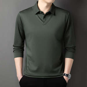 Chemise homme à manches courtes infroissable, motif ananas, nouvelle collection printemps-automne, style décontracté chic pour homme d'âge mûr, boutonnée - Product Image 3