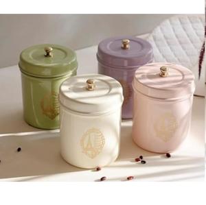 Pot de stockage de miel en émail de qualité durable, ustensile de cuisine, récipient à bonbons, boîte à épices, au prix de gros - Product Image 4