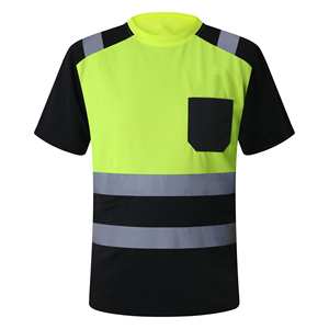 Camiseta de Alta Visibilidad en Oferta, Nuevo Diseño Personalizado, Transpirable, Cuello Redondo, Reflectante, para Construcción y Carreteras, Camisetas de Seguridad - Product Image 4