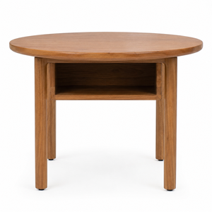 Mesa de Comedor Moderna de Madera de Teca Sólida, Ecológica e Impermeable, Diseño Escandinavo Minimalista, Muebles para el Hogar, 2 Plazas, Apartamento - Product Image 1