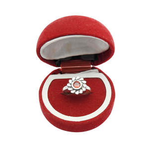 Top Selling 925 Sterling <b>Silver</b> Handmade Wedding Party <b>Ring</b> Studded With Round Cut Natural <b>Garnet</b> Gemstone Bohemian Jewelry - Product Image 3