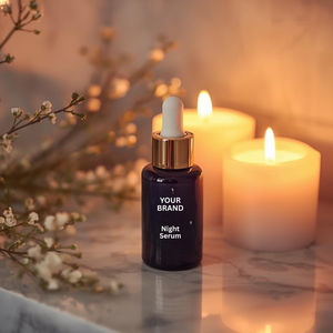 Suero Facial Nocturno de Fórmula Personalizada con Niacinamida, Ácido Hialurónico y Vitamina E, Marca Privada, Proveedor al por Mayor - Product Image 3