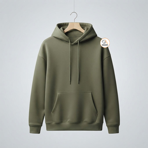 Sudadera con Capucha para Hombre, Corte Regular, Color Sólido, Invierno, de la Mejor Calidad, con Logotipo Personalizado Impreso, Forro Polar Transpirable de Secado Rápido - Product Image 6