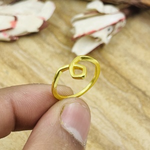 Best Product Minimalist Infinity <b>Ring</b> Boho Brass <b>Ring</b> For Women 18K Gold Plated Simple <b>Cross</b> Design For Wholesale/OEM/ODM - Product Image 5