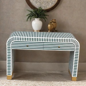 ILAHI's Bone Inlay <b>Drawer</b> Modern Design Agate Detailing <b>Storage</b> Portable Home Furniture - Product Image 4