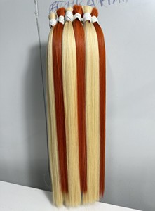 Énorme remise! Extensions de cheveux en vrac de haute qualité au prix de gros 6-32 pouces couleurs de cheveux humains vierges 613 - Product Image 5