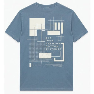 T-shirt en coton 100% imprimé sérigraphié en gros d'usine, impression de logo, fabricant OEM, t-shirt graphique personnalisé en coton imprimé sérigraphié - Product Image 2