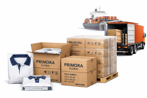 เสื้อเชิ้ตแขนสั้นผู้ชาย Primora Global ผ้าฝ้ายทอ 100% หนัก 220 GSM คุณภาพพรีเมียมสำหรับส่งออก ผลิตในอินเดีย - Product Image 5