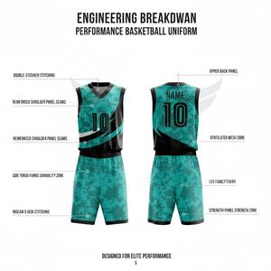 Professional Teams Basketball Training Uniform Custom Jersey Shorts Set Quick Dry Breathable Athletic Sportswear Uniform Kit - Product Image 2