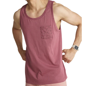 Camiseta sin mangas de algodón personalizada para hombre, chaleco con bolsillo, ropa informal de verano para gimnasio, OEM ODM, venta al por mayor de ropa - Product Image 1