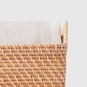 Panier en rotin naturel/de forme personnalisée, style européen, pour bureau, maison ou usage commercial, réglable (autres) - Product Image 2