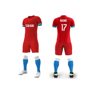 Ensemble de maillots de football très vendus pour adultes unisexes, manches courtes, 100% polyester, respirant, anti-transpiration, antibactérien, anti-UV - Product Image 2