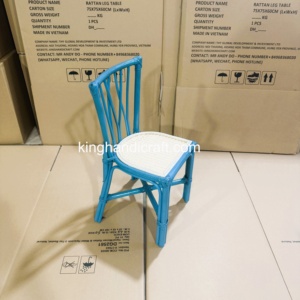 Silla Infantil de Mimbre Hecha a Mano Personalizada, Silla de Fiesta para Niños de Ratán Natural, Muebles para Eventos al por Mayor, Proveedor de Vietnam - Product Image 5