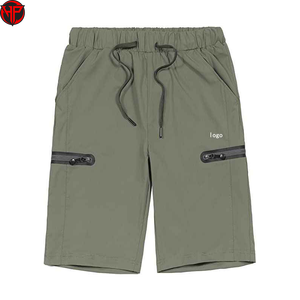 Men Quick Dry Fishing Shorts Lightweight Bermuda Short Drawstring Zipper Pocket Anti UV Outdoor Sports Wear - Product Image 1