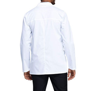 Blouse médicale de sécurité pour hommes, grande taille, légère, vêtements d'hôpital avec détection d'aiguilles, tissu blanc sécurisé avec grandes poches - Product Image 3